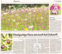 Einzigartige Flora am Lech hat Zukunft