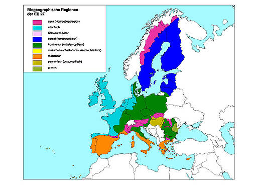 Biogeografische Regionen der EU 27